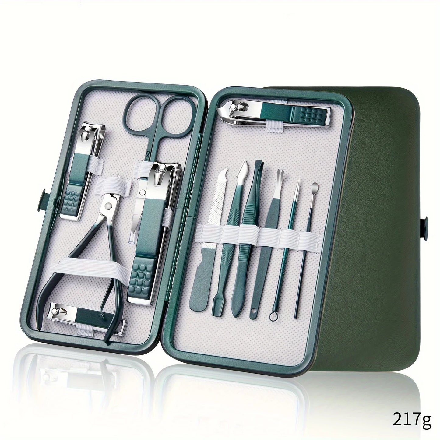 Premium Stainless Steel Manicure & Pedicure Kit – 7/10/12/18 Piece Nail Care Set with Travel Case