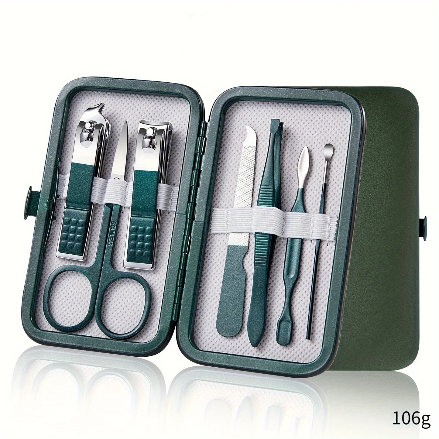 Premium Stainless Steel Manicure & Pedicure Kit – 7/10/12/18 Piece Nail Care Set with Travel Case